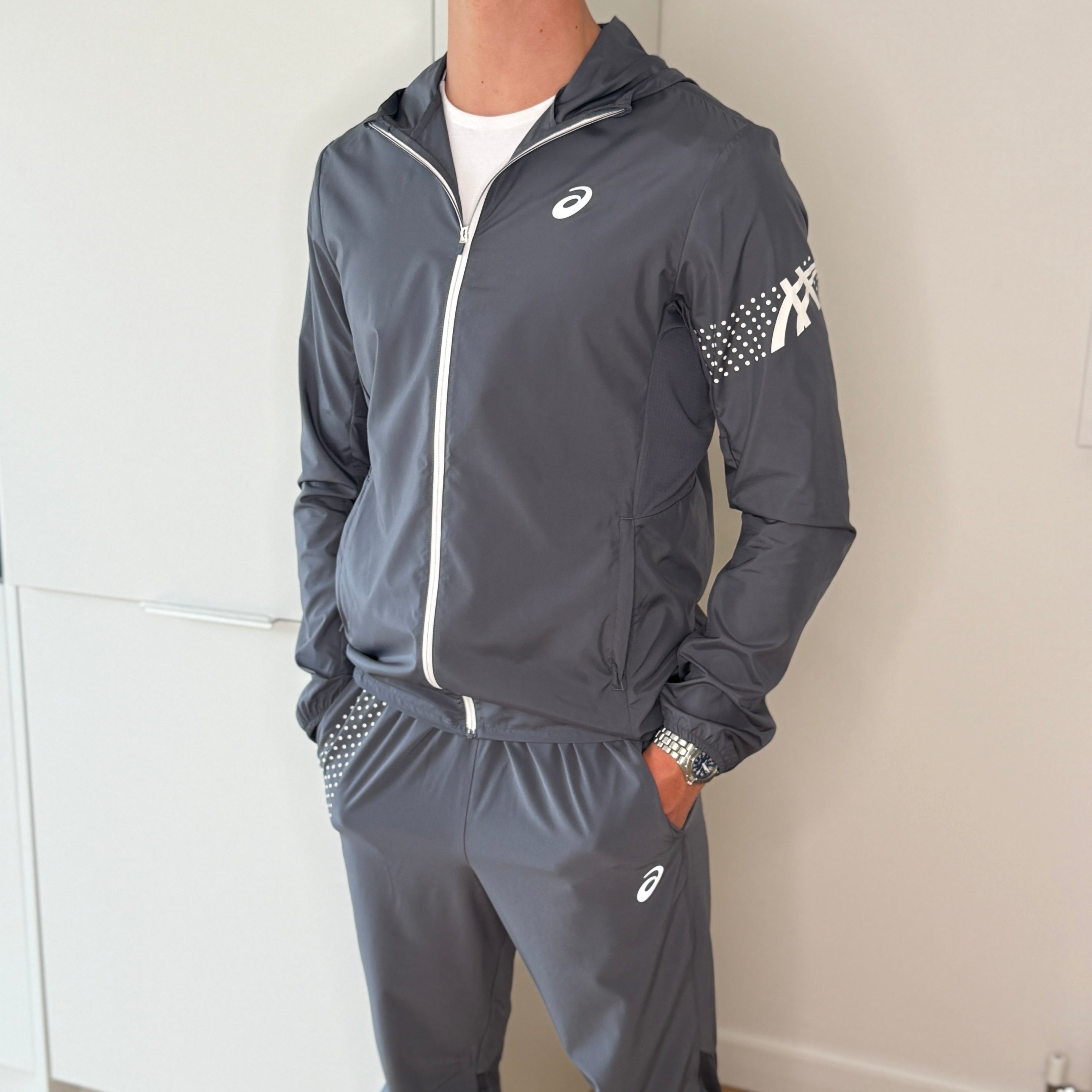ASICS ICON TRACKSUIT ‘CARRIER GREY’
