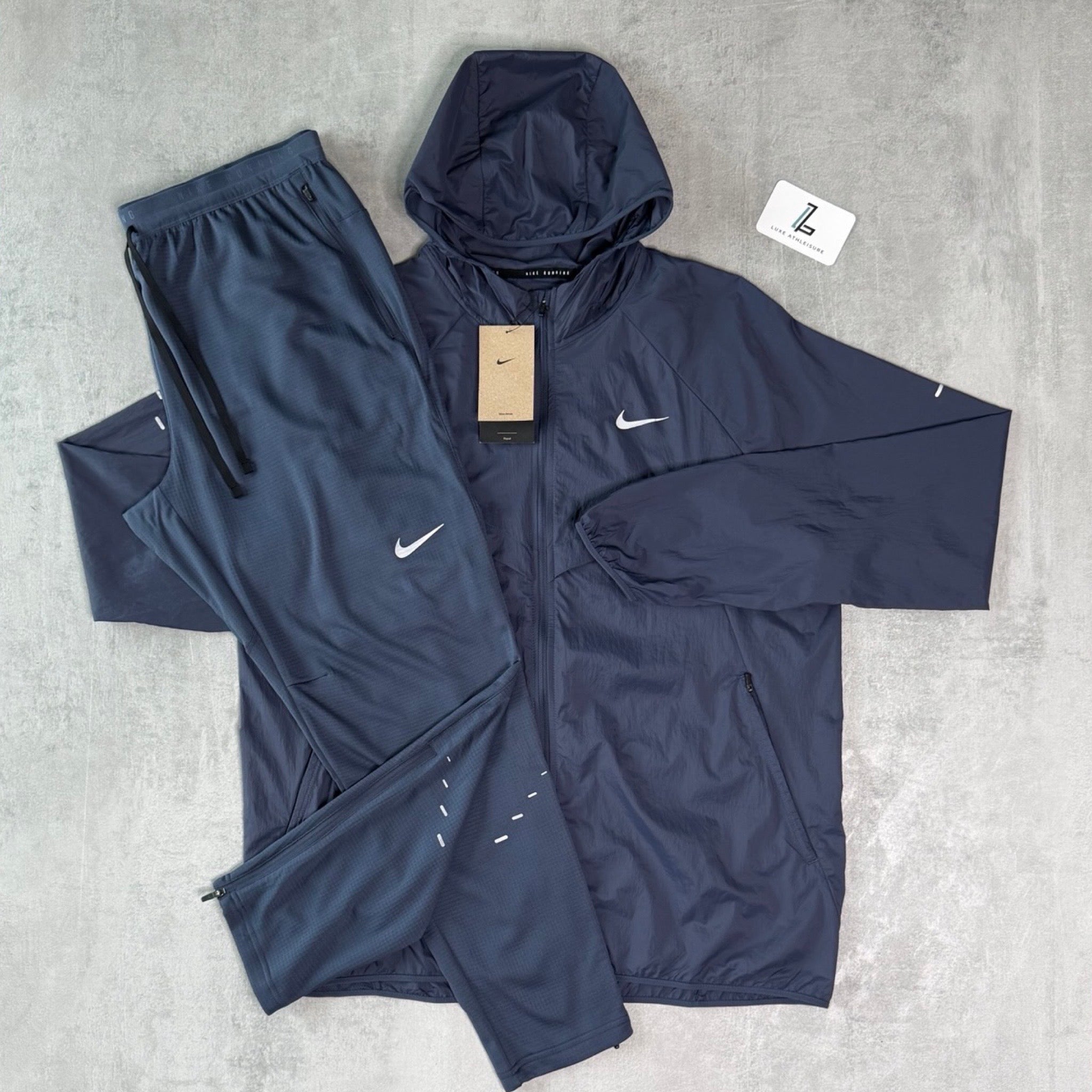 NIKE STRIDE WINDBREAKER SET ‘THUNDER BLUE’