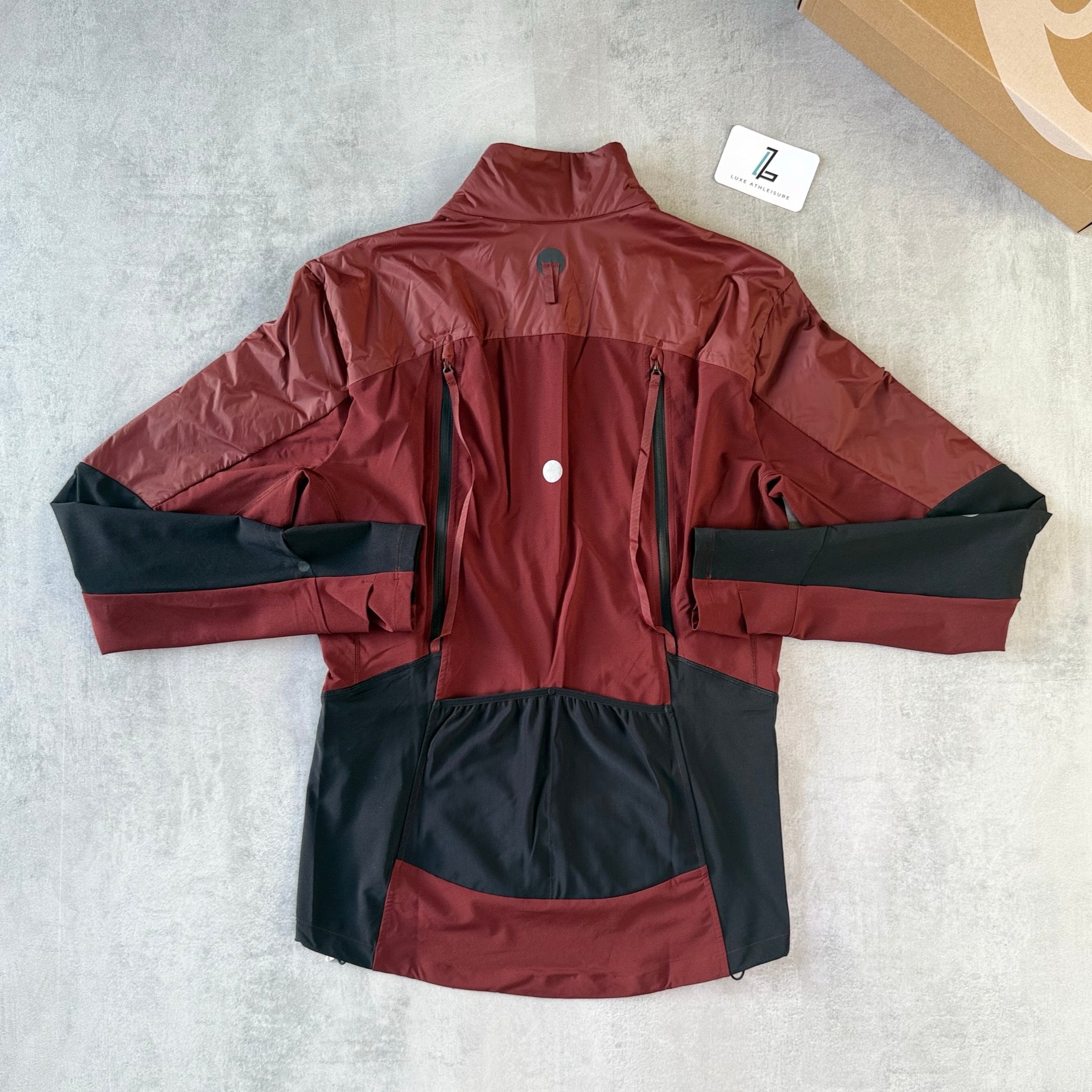 ASICS ROAD WINTER JACKET 'DARK RED PLANET' – Luxe Athleisure