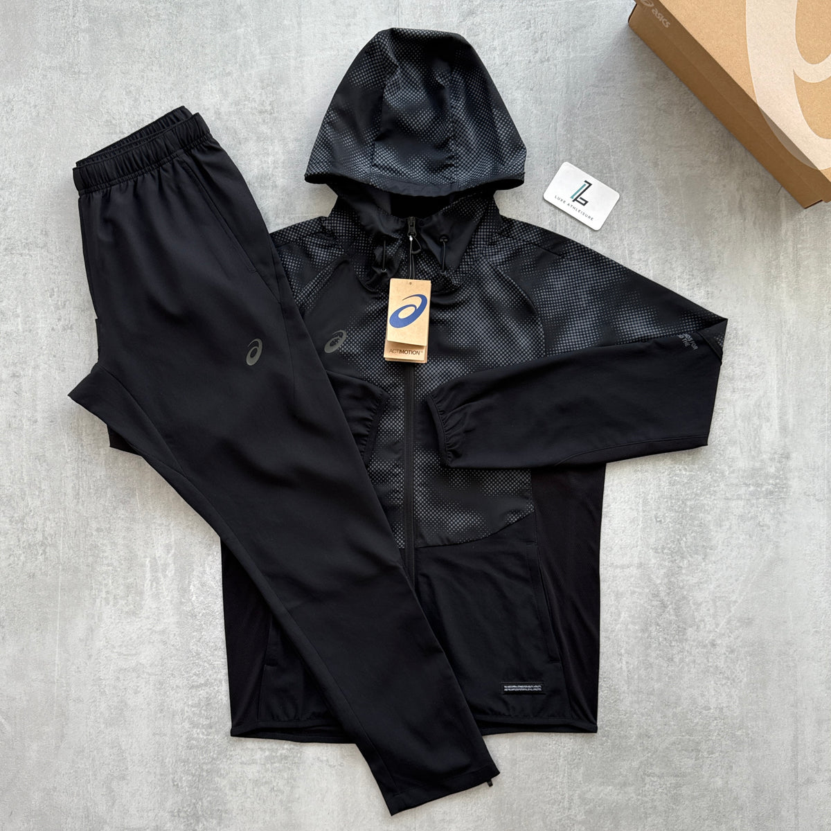 ASICS DISTORTED TRACKSUIT ‘BLACK’