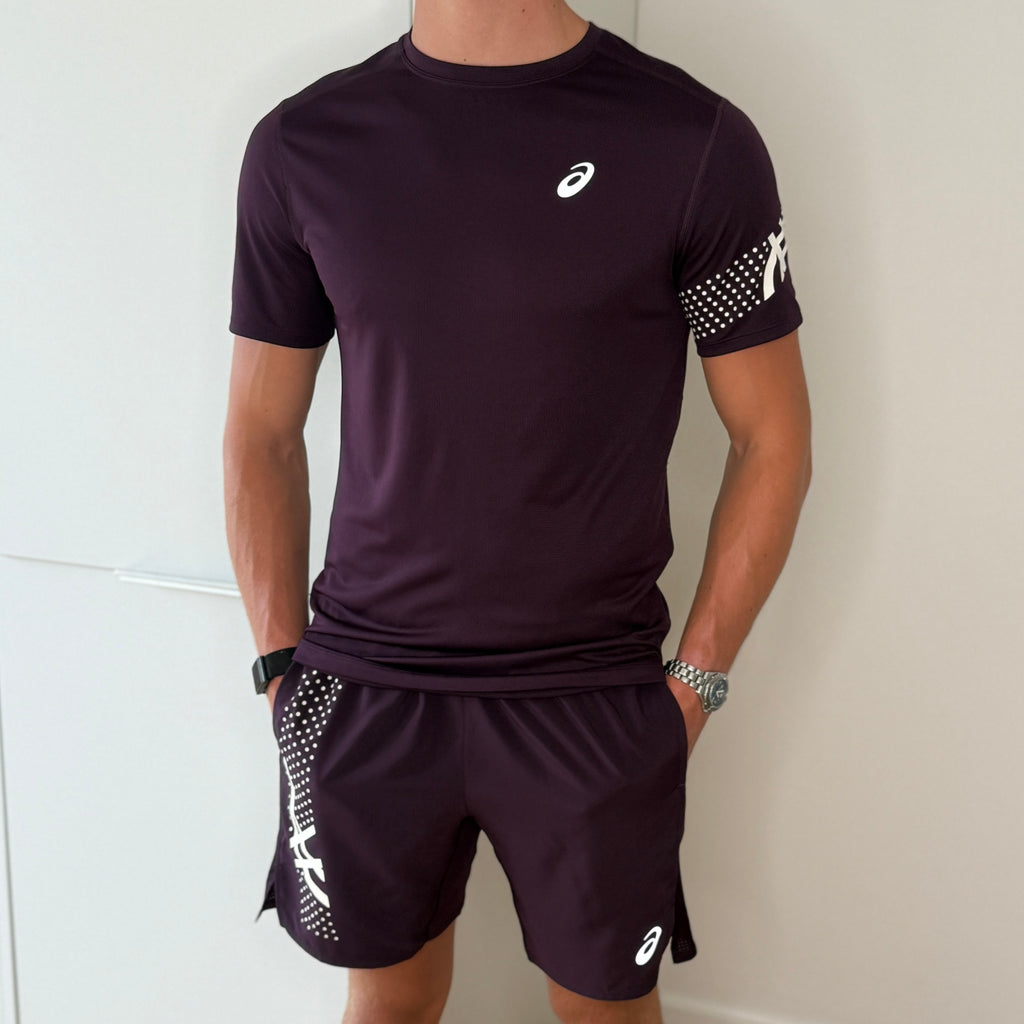 ASICS ICON SET ‘DARK AUBERGINE’