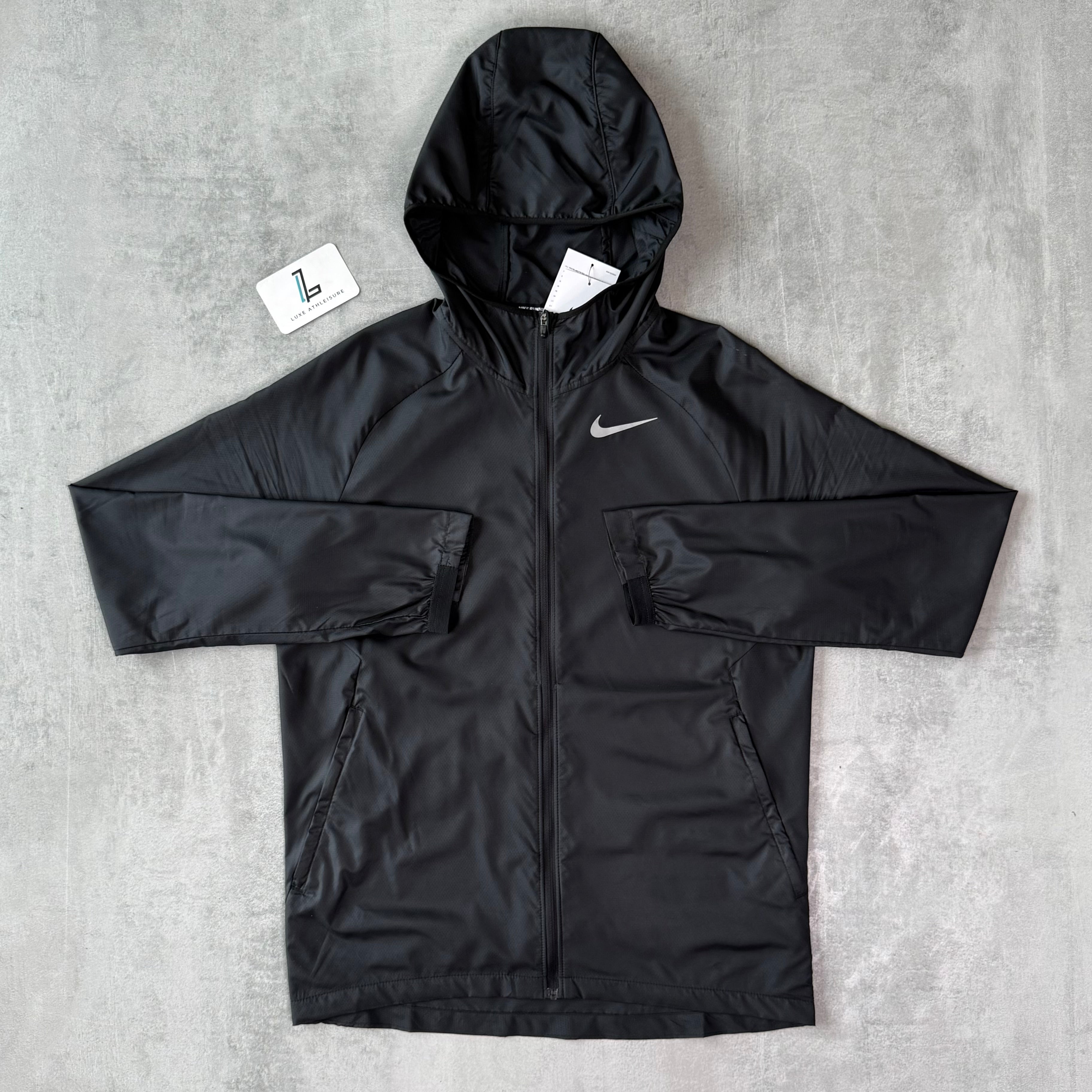 NIKE ESSENTIAL WINDBREAKER ‘BLACK’