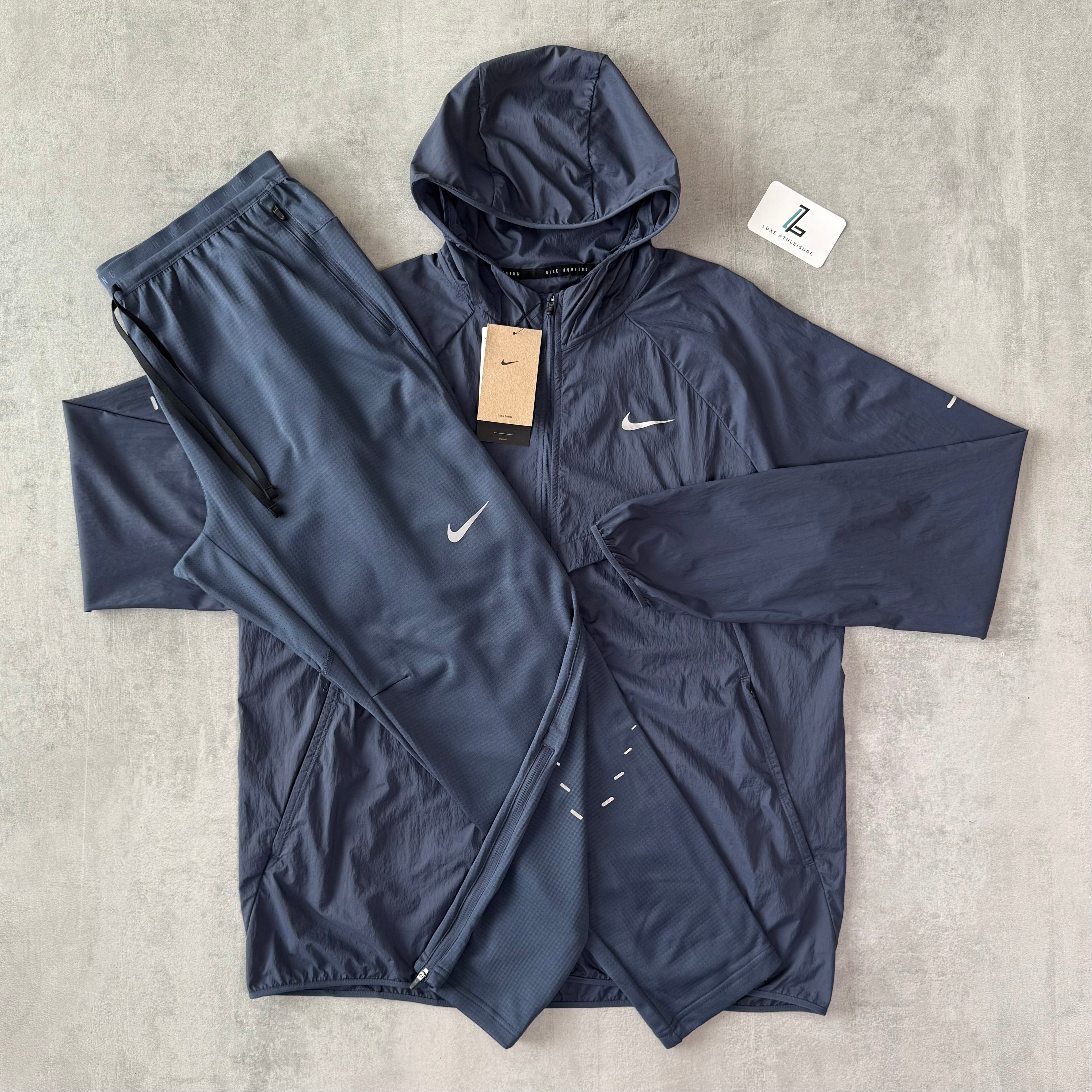 NIKE STRIDE WINDBREAKER SET ‘THUNDER BLUE’