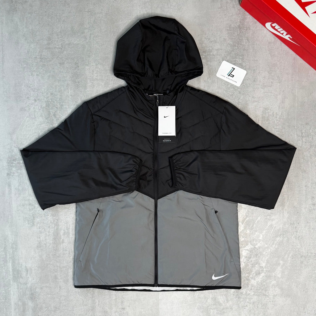 NIKE THERMA-FIT JACKET ‘BLACK/GREY’