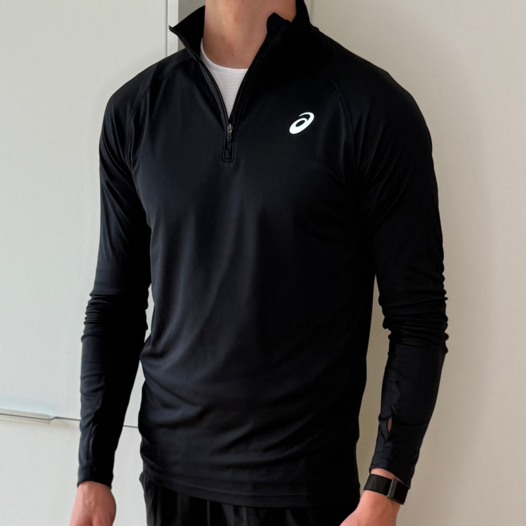 ASICS SPORT 1/4 ZIP ‘BLACK’