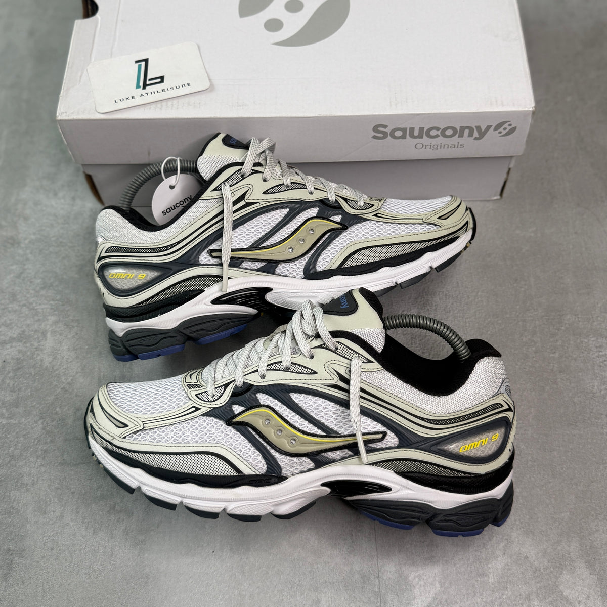 SAUCONY PRO GRID OMNI 9 ‘VOLT/NAVY’