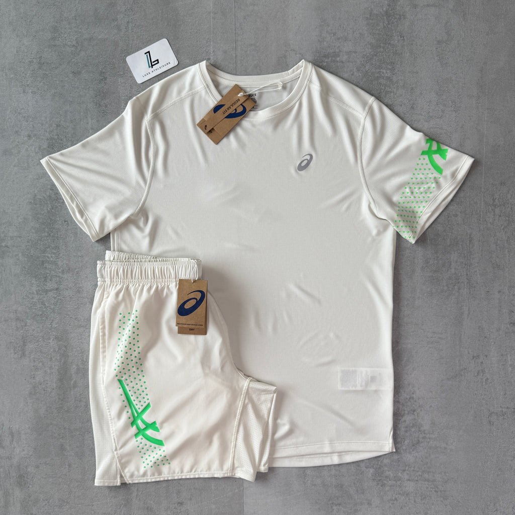 ASICS ICON SET ‘CREAM/VITAL GREEN’