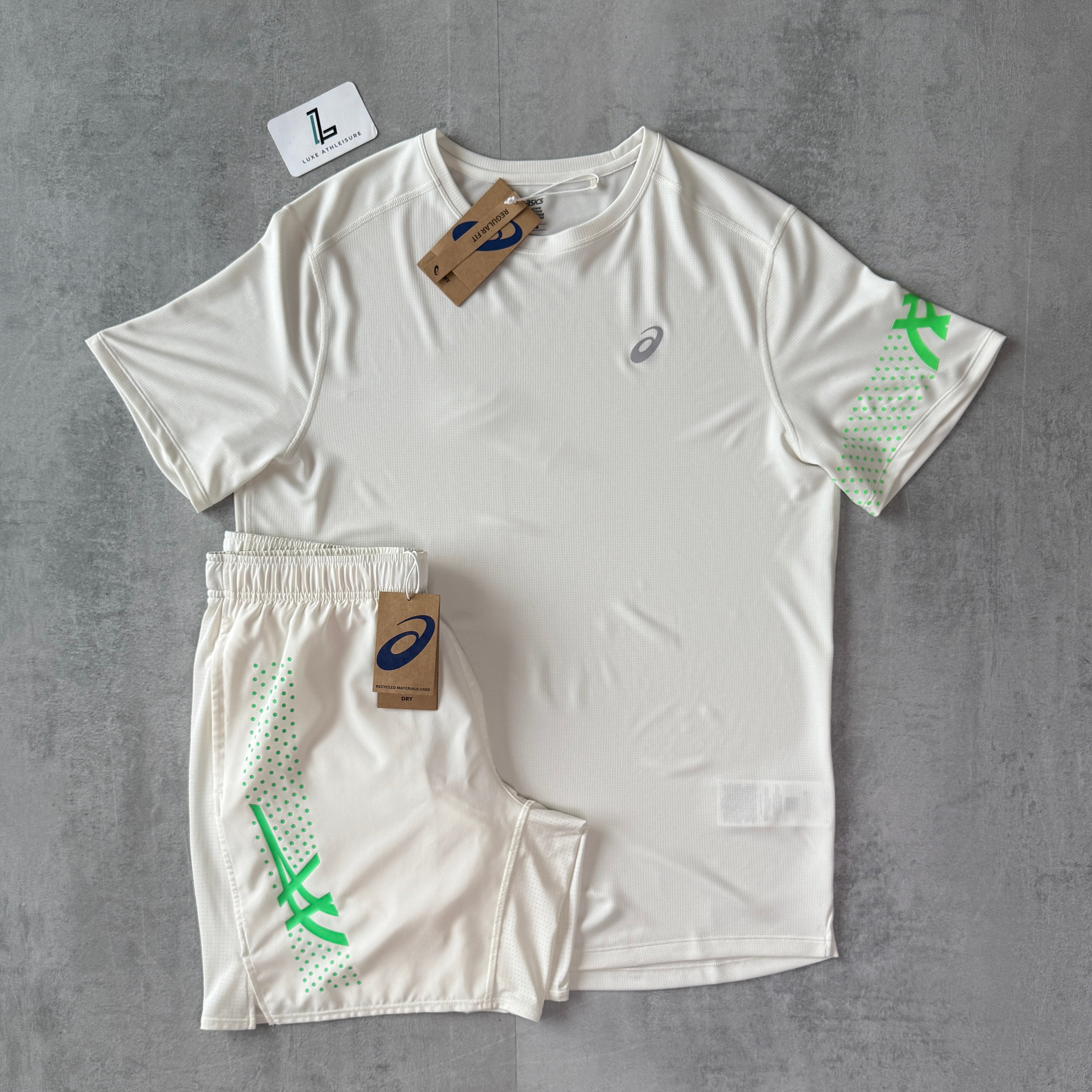 ASICS ICON SET ‘CREAM/VITAL GREEN’