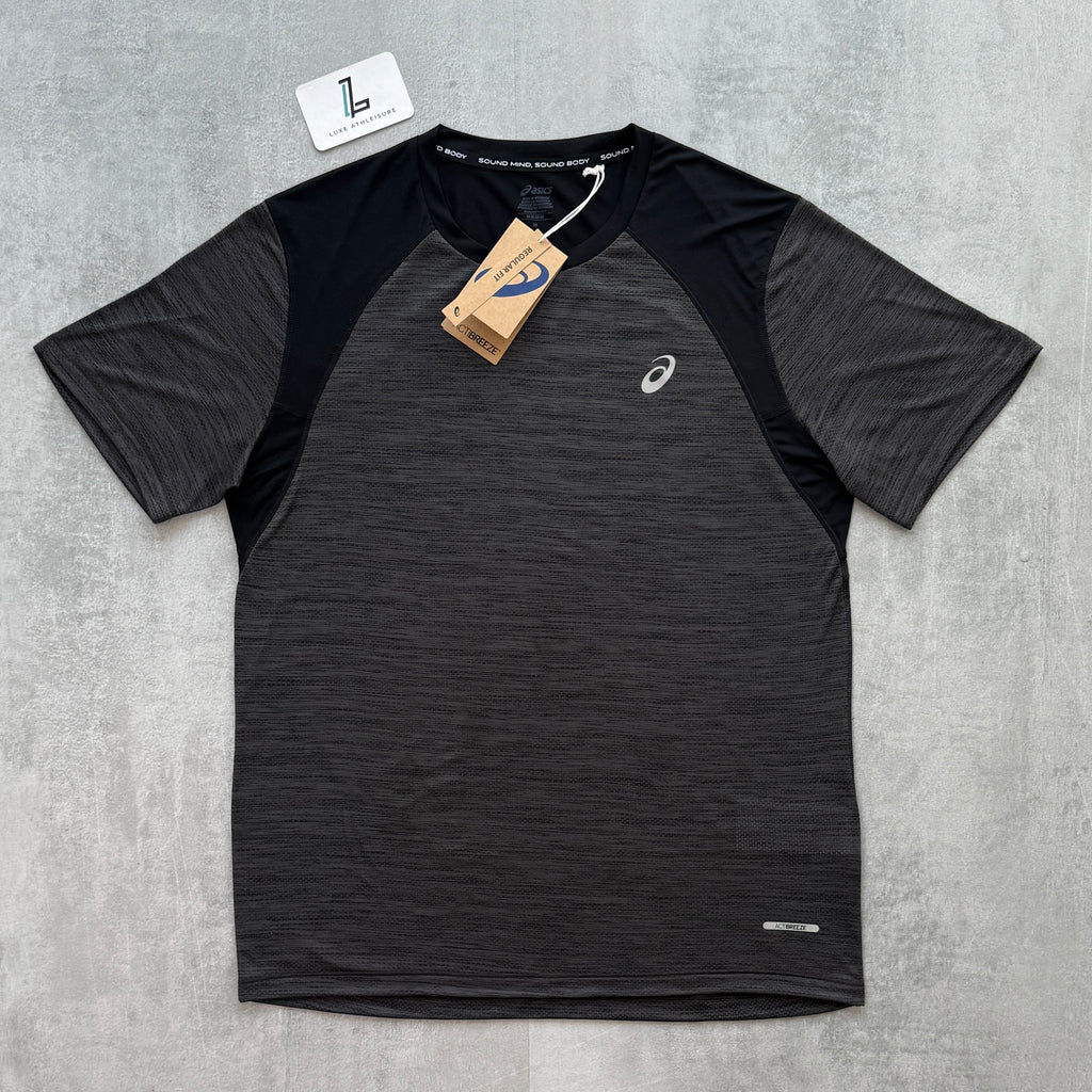 ASICS ROAD T-SHIRT ‘BLACK/GREY’