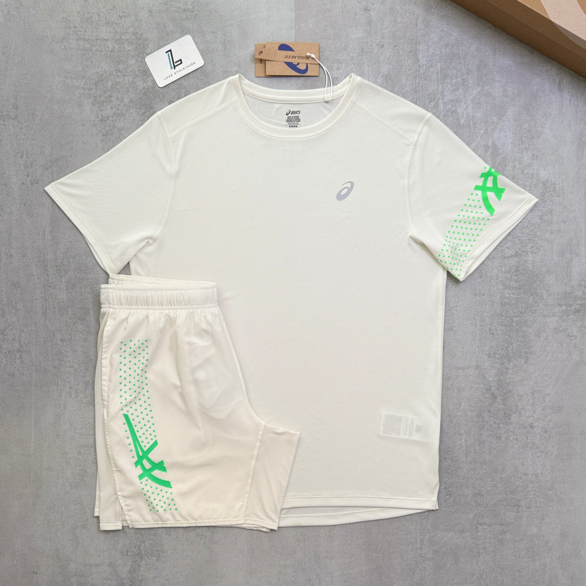 ASICS ICON SET ‘CREAM/VITAL GREEN’