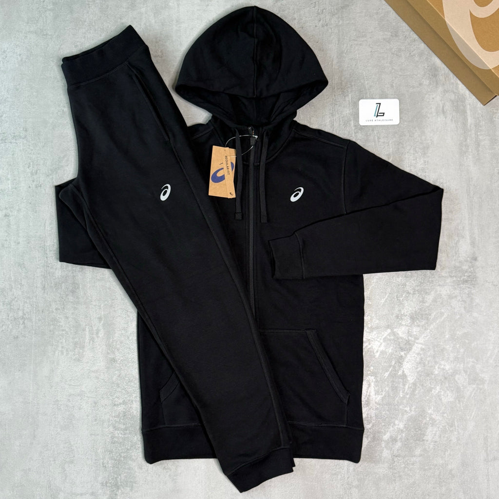 ASICS SPORT FLEECE TRACKSUIT ‘PERFORMANCE BLACK’