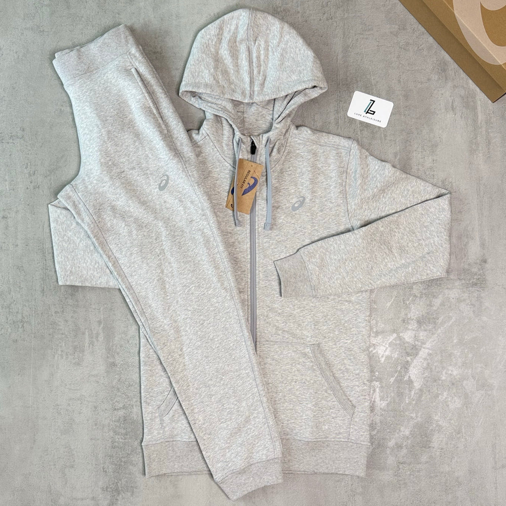 ASICS SPORT FLEECE TRACKSUIT ‘HEATHER GREY’