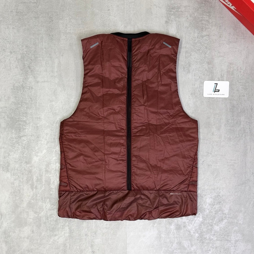 NIKE AEROLOFT GILET ‘BURGUNDY/BLACK’