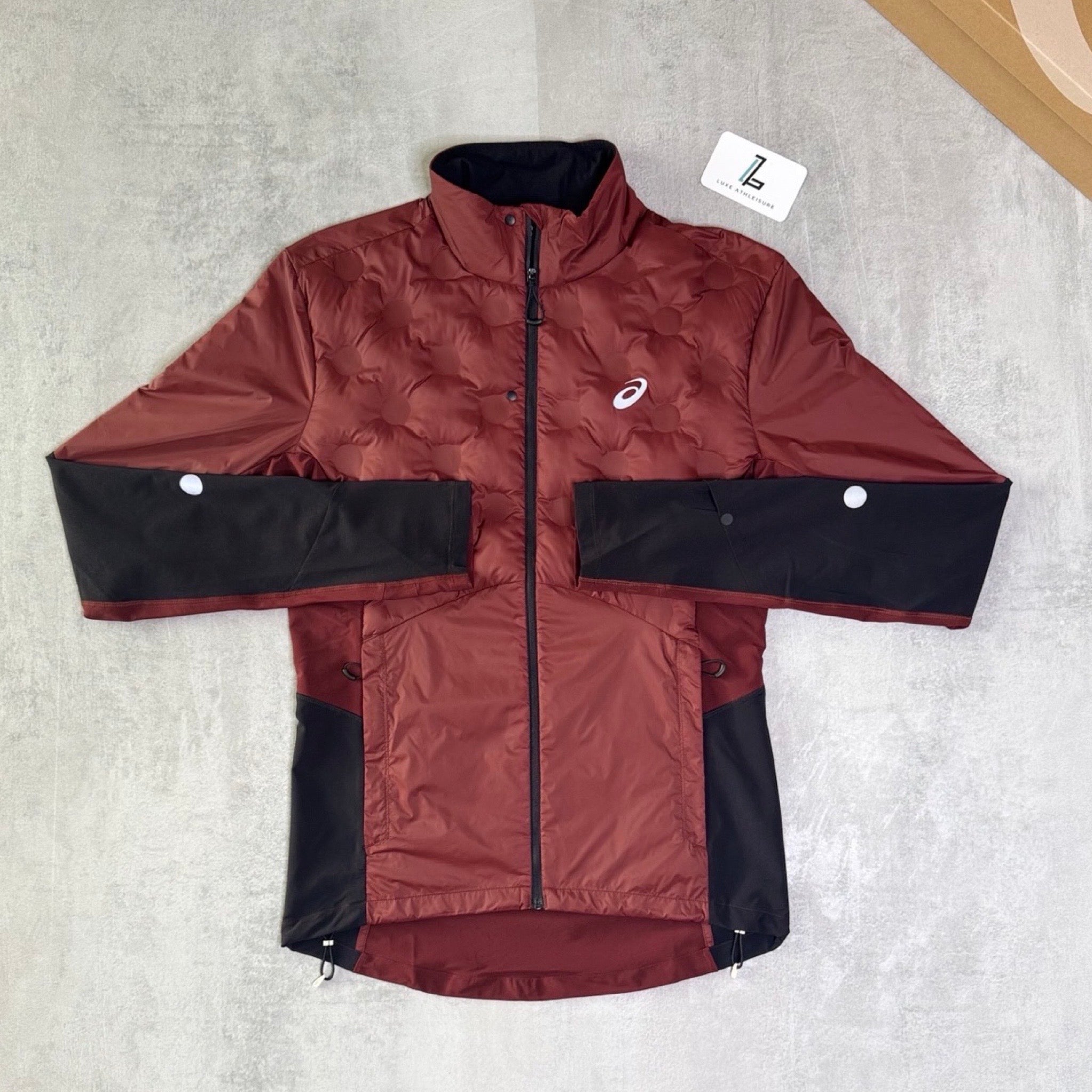 ASICS ROAD WINTER JACKET ‘DARK RED PLANET’