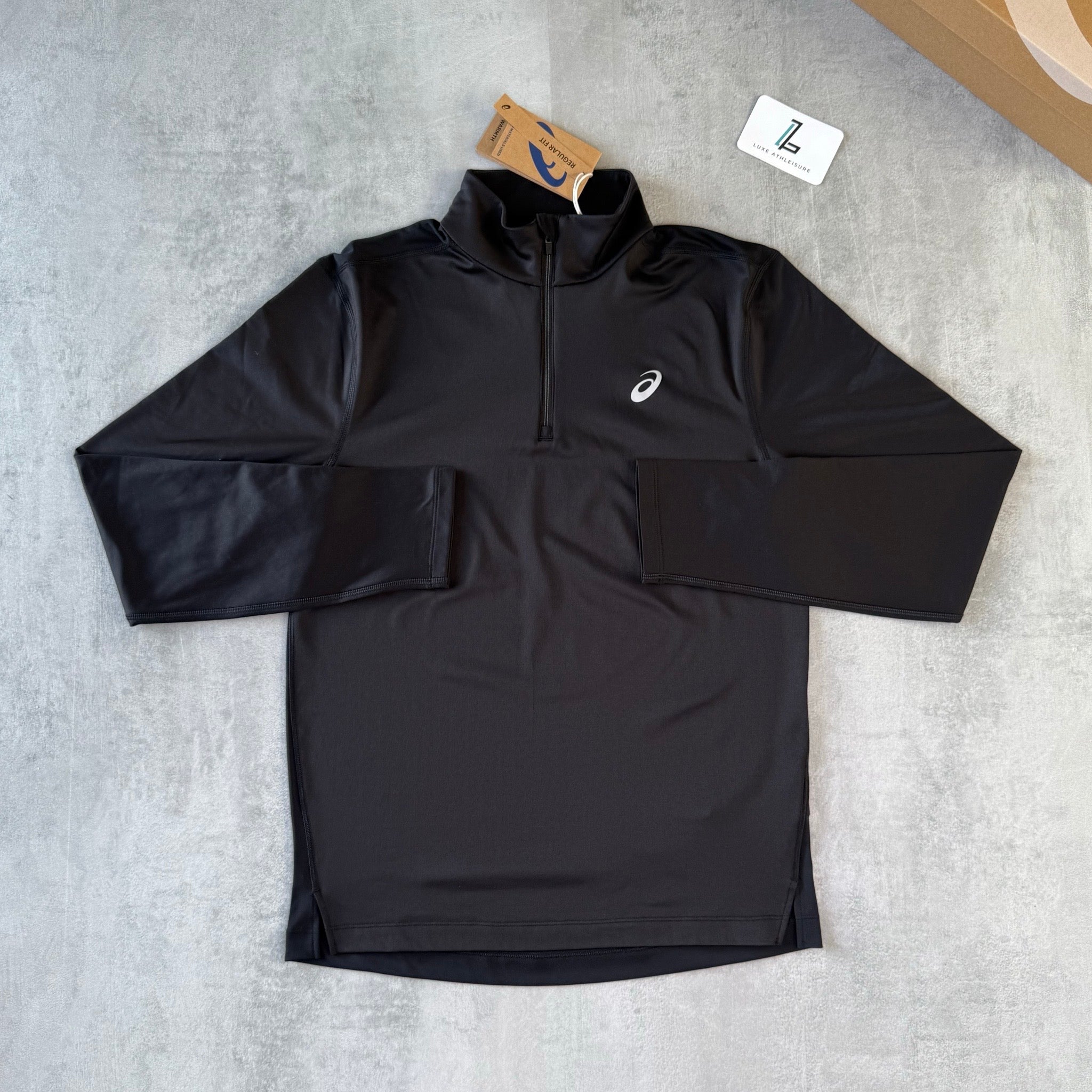 ASICS WINTER 1/4 ZIP ‘PERFORMANCE BLACK’